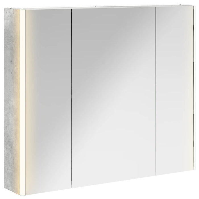 Dulap cu oglindă pentru baie Gri din beton 83,5 x 15,5 x 70 cm - WALTI WALTI
