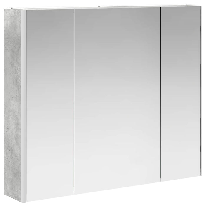 Dulap cu oglindă pentru baie Gri din beton 83,5 x 15,5 x 70 cm - WALTI WALTI