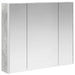 Dulap cu oglindă pentru baie Gri din beton 83,5 x 15,5 x 70 cm - WALTI WALTI