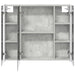 Dulap cu oglindă pentru baie Gri din beton 83,5 x 15,5 x 70 cm - WALTI WALTI