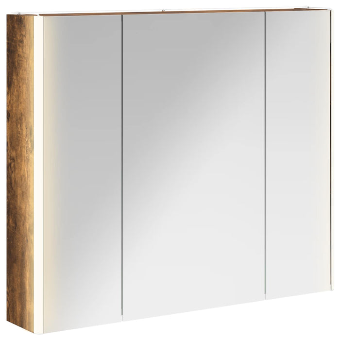 Dulap cu oglindă pentru baie Stejar fumuriu 83,5 x 15,5 x 70 cm - WALTI WALTI