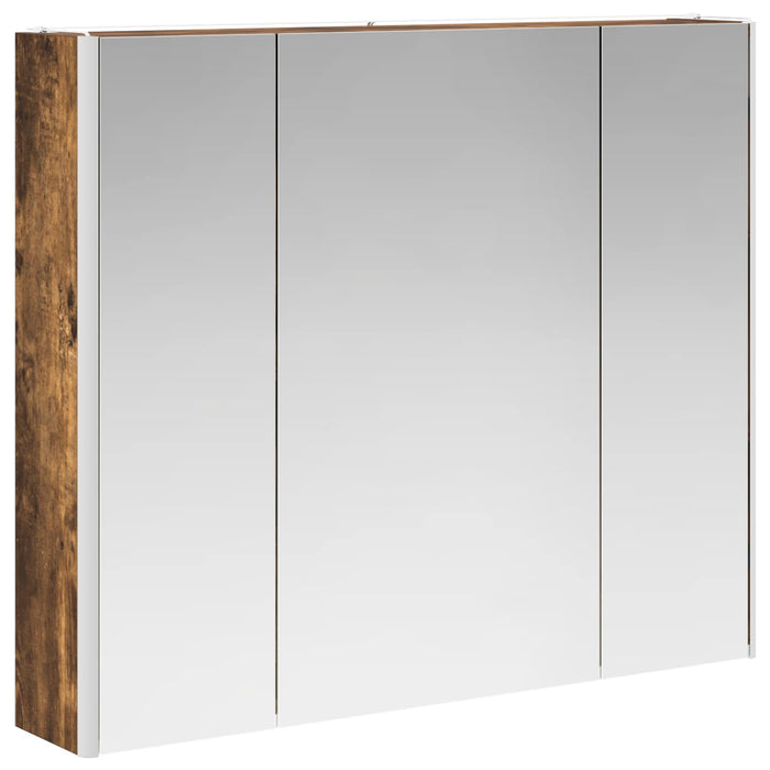 Dulap cu oglindă pentru baie Stejar fumuriu 83,5 x 15,5 x 70 cm - WALTI WALTI