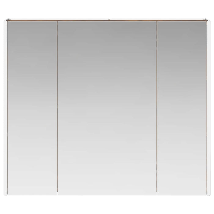 Dulap cu oglindă pentru baie Stejar fumuriu 83,5 x 15,5 x 70 cm - WALTI WALTI