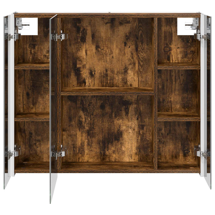 Dulap cu oglindă pentru baie Stejar fumuriu 83,5 x 15,5 x 70 cm - WALTI WALTI