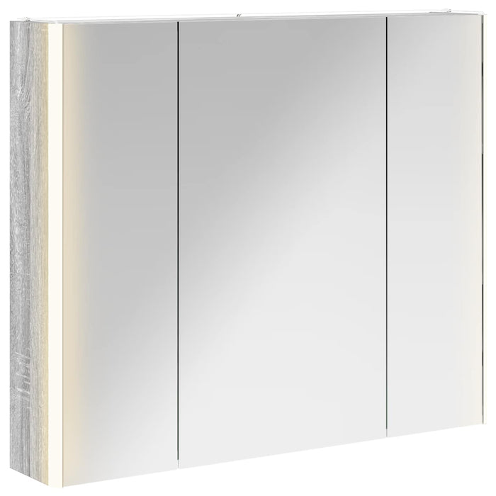 Dulap cu oglindă pentru baie Gri Sonoma 83,5 x 15,5 x 70 cm - WALTI WALTI