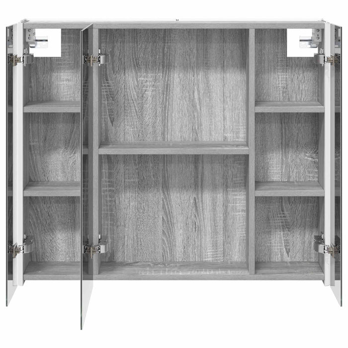 Dulap cu oglindă pentru baie Gri Sonoma 83,5 x 15,5 x 70 cm - WALTI WALTI