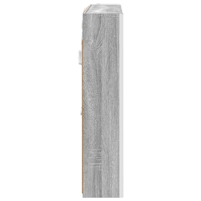 Dulap cu oglindă pentru baie Gri Sonoma 83,5 x 15,5 x 70 cm - WALTI WALTI