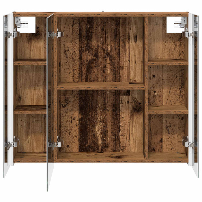 Dulap cu oglindă pentru baie Lemn vechi 83,5 x 15,5 x 70 cm - WALTI WALTI