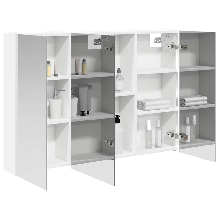 Dulap cu oglindă pentru baie Alb 103,5 x 15,5 x 70 cm - WALTI WALTI