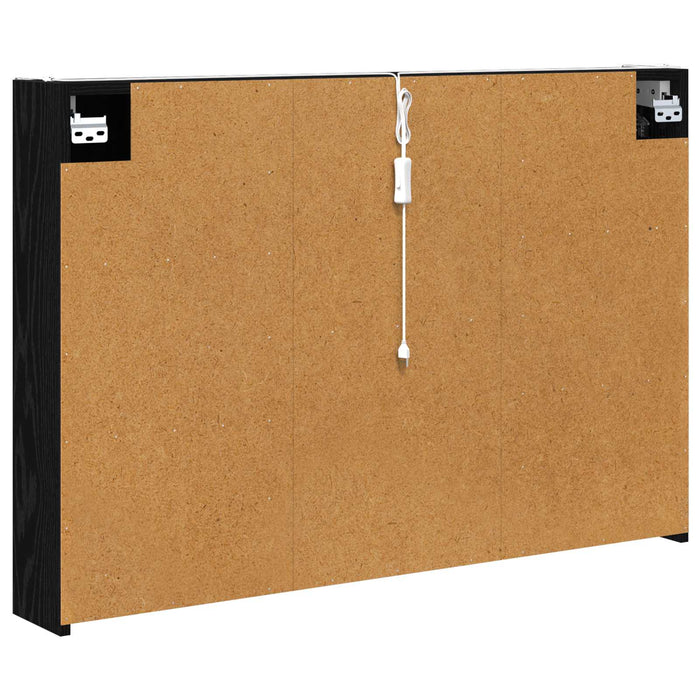 Dulap cu oglindă pentru baie Stejar Negru 103,5 x 15,5 x 70 cm - WALTI WALTI