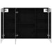 Dulap cu oglindă pentru baie Stejar Negru 103,5 x 15,5 x 70 cm - WALTI WALTI