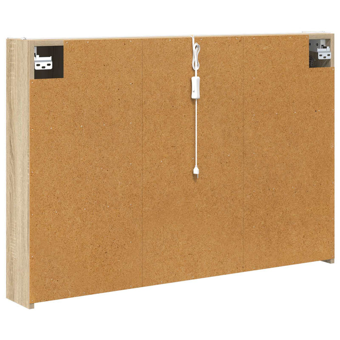 Dulap cu oglindă pentru baie Stejar Sonoma 103,5 x 15,5 x 70 cm - WALTI WALTI