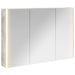 Dulap cu oglindă pentru baie Gri din beton 103,5 x 15,5 x 70 cm - WALTI WALTI