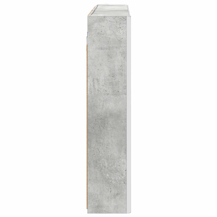 Dulap cu oglindă pentru baie Gri din beton 103,5 x 15,5 x 70 cm - WALTI WALTI