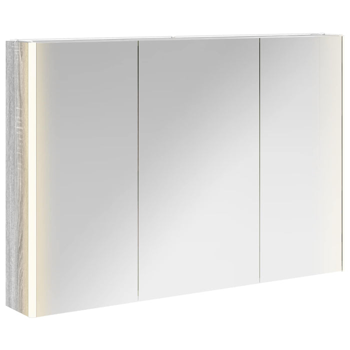 Dulap cu oglindă pentru baie Gri Sonoma 103,5 x 15,5 x 70 cm - WALTI WALTI