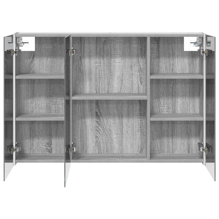 Dulap cu oglindă pentru baie Gri Sonoma 103,5 x 15,5 x 70 cm - WALTI WALTI