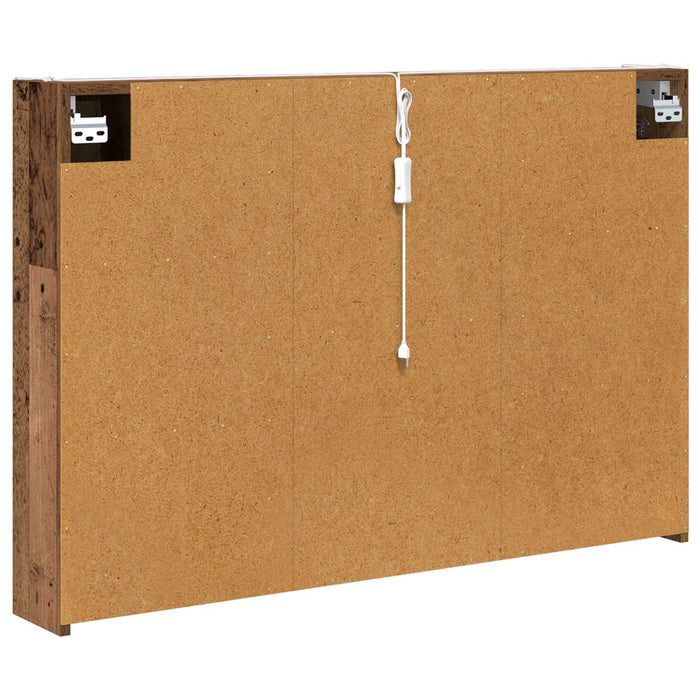 Dulap cu oglindă pentru baie Lemn vechi 103,5 x 15,5 x 70 cm - WALTI WALTI