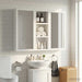 Dulap de perete pentru baie Alb 20 x 10 x 50 cm Lemn prelucrat - WALTI WALTI