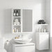 Dulap de perete pentru baie Alb 20 x 10 x 50 cm Lemn prelucrat - WALTI WALTI