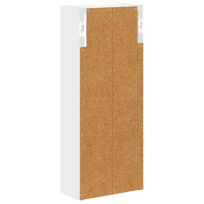 Dulap de perete pentru baie Alb 20 x 10 x 50 cm Lemn prelucrat - WALTI WALTI