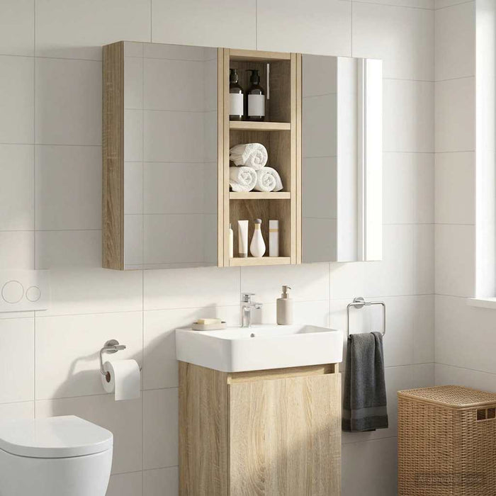 Dulap de perete pentru baie Stejar Sonoma 20 x 10 x 50 cm - WALTI WALTI