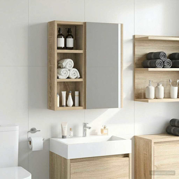 Dulap de perete pentru baie Stejar Sonoma 20 x 10 x 50 cm - WALTI WALTI