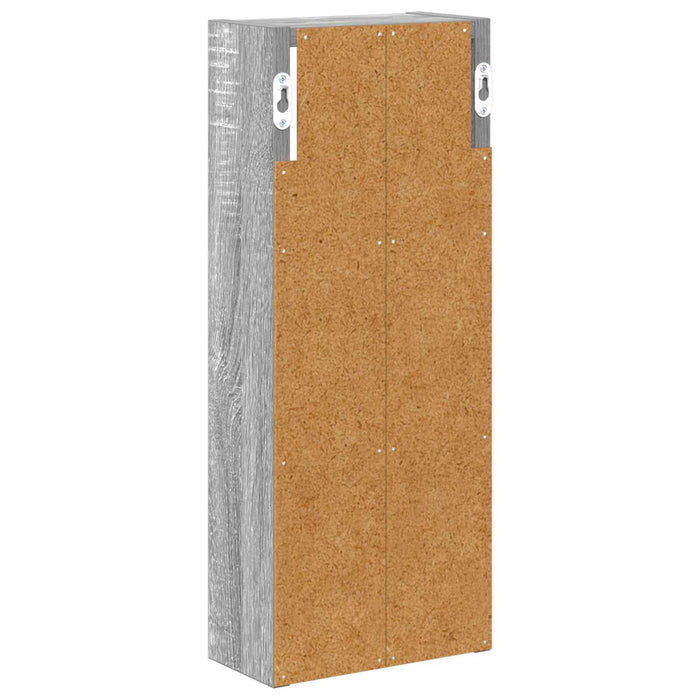 Dulap de perete pentru baie cu raft Sonoma gri 20 x 10 x 50 cm - WALTI WALTI