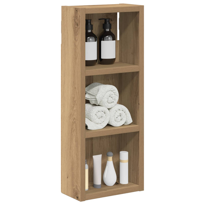Dulap de perete pentru baie Stejar artizanal 20 x 10 x 50 cm - WALTI WALTI