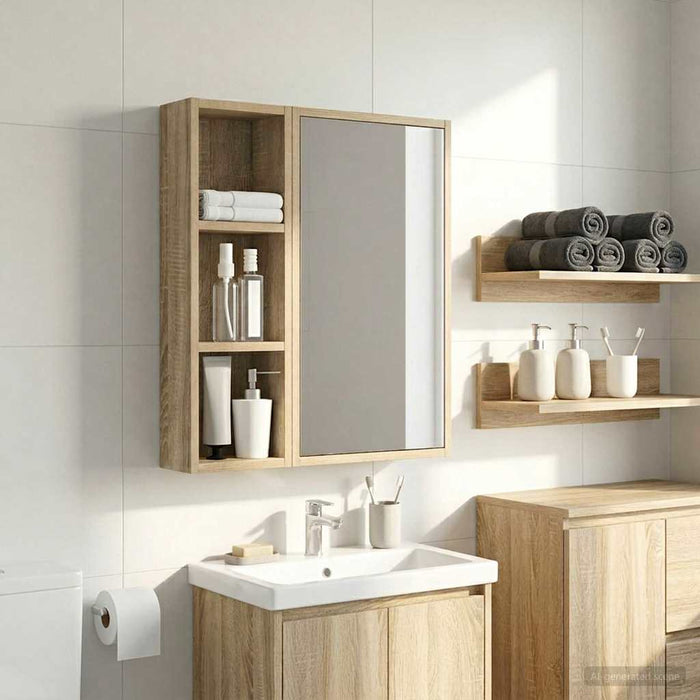Dulap de perete pentru baie Stejar Sonoma 20 x 10 x 60,5 cm - WALTI WALTI