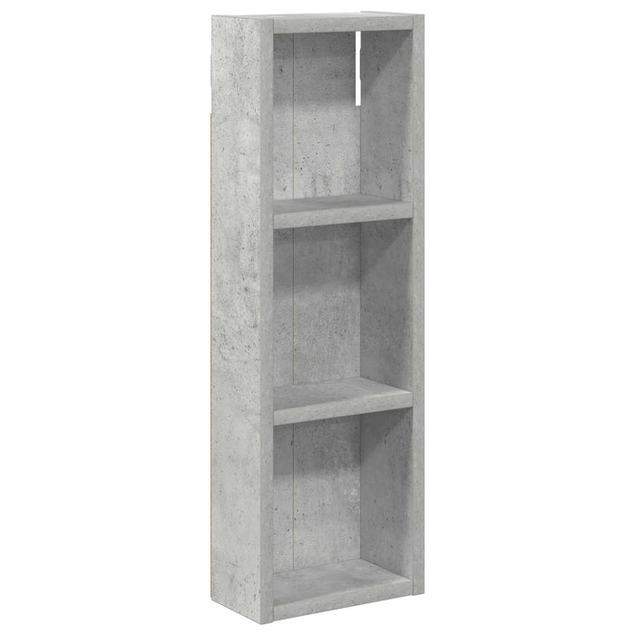 Dulap de perete pentru baie cu raft Gri Beton 20 x 10 x 60,5 cm - WALTI WALTI