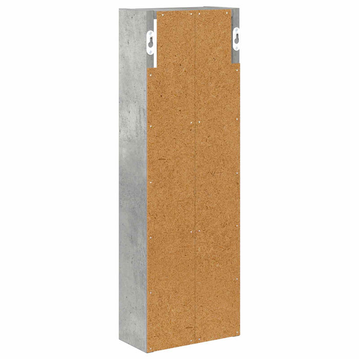 Dulap de perete pentru baie cu raft Gri Beton 20 x 10 x 60,5 cm - WALTI WALTI