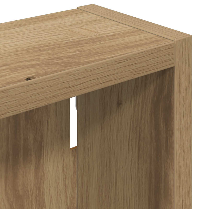 Dulap de perete pentru baie Stejar artizanal 20 x 10 x 60,5 cm - WALTI WALTI