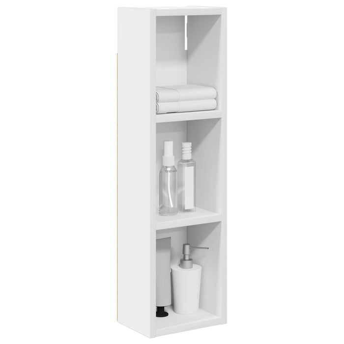 Dulap de perete pentru baie Alb 20 x 14 x 70 cm Lemn prelucrat - WALTI WALTI