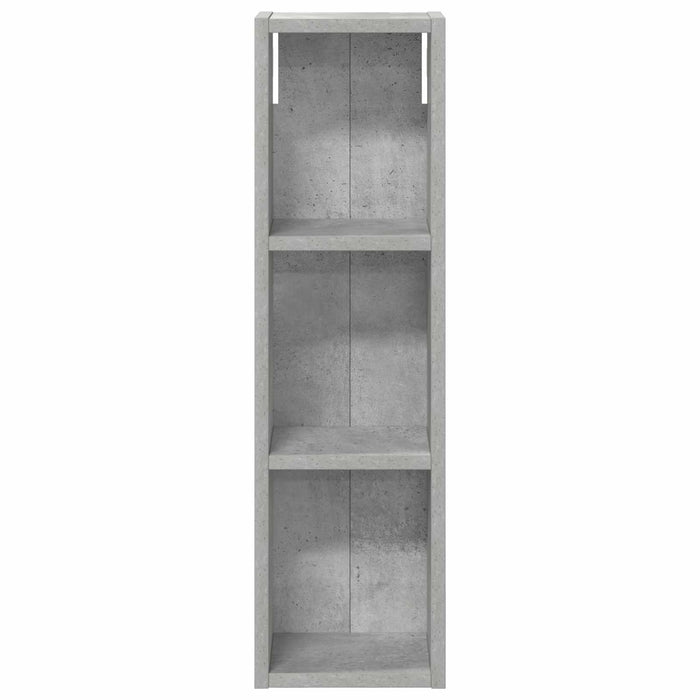 Dulap de perete pentru baie cu raft Gri Beton 20 x 14 x 70 cm - WALTI WALTI