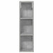 Dulap de perete pentru baie cu raft Gri Beton 20 x 14 x 70 cm - WALTI WALTI