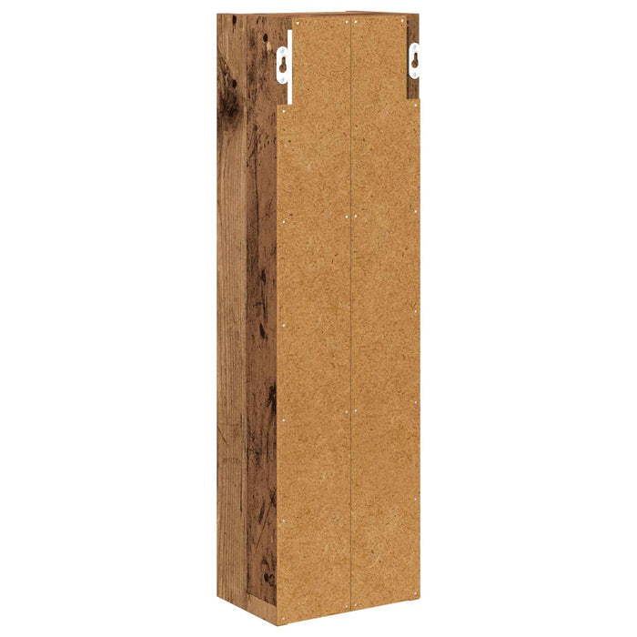 Dulap de perete pentru baie cu raft Lemn vechi 20 x 14 x 70 cm - WALTI WALTI