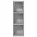 Dulap de perete pentru baie cu raft Gri Beton 20 x 16 x 62,5 cm - WALTI WALTI