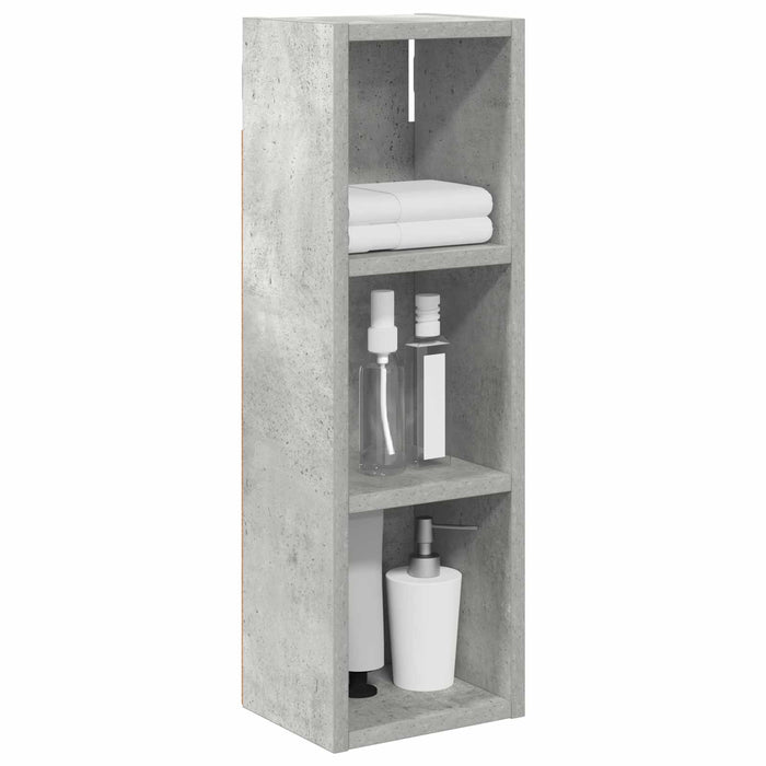 Dulap de perete pentru baie cu raft Gri Beton 20 x 16 x 62,5 cm - WALTI WALTI