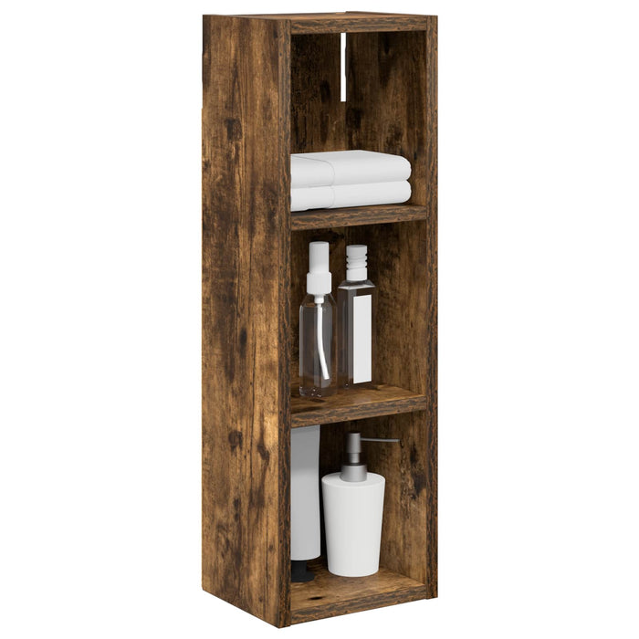 Dulap de perete pentru baie Stejar Afumat 20 x 16 x 62,5 cm - WALTI WALTI