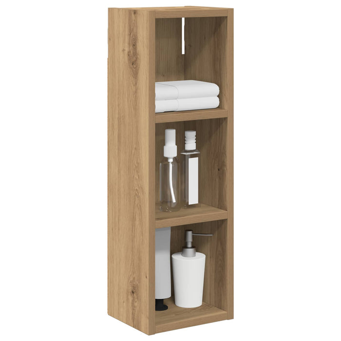 Dulap de perete pentru baie Stejar artizanal 20 x 16 x 62,5 cm - WALTI WALTI