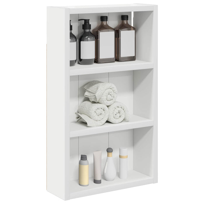 Dulap de perete pentru baie Alb 30 x 10 x 50 cm Lemn prelucrat - WALTI WALTI