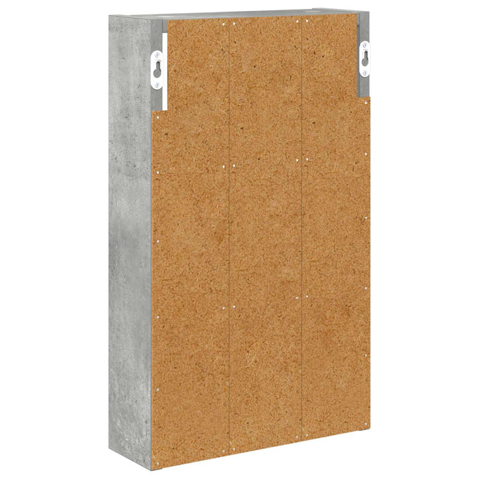 Dulap de perete pentru baie cu raft Gri Beton 30 x 10 x 50 cm - WALTI WALTI