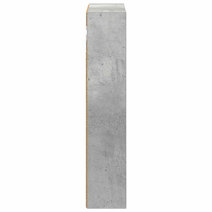 Dulap de perete pentru baie cu raft Gri Beton 30 x 10 x 50 cm - WALTI WALTI