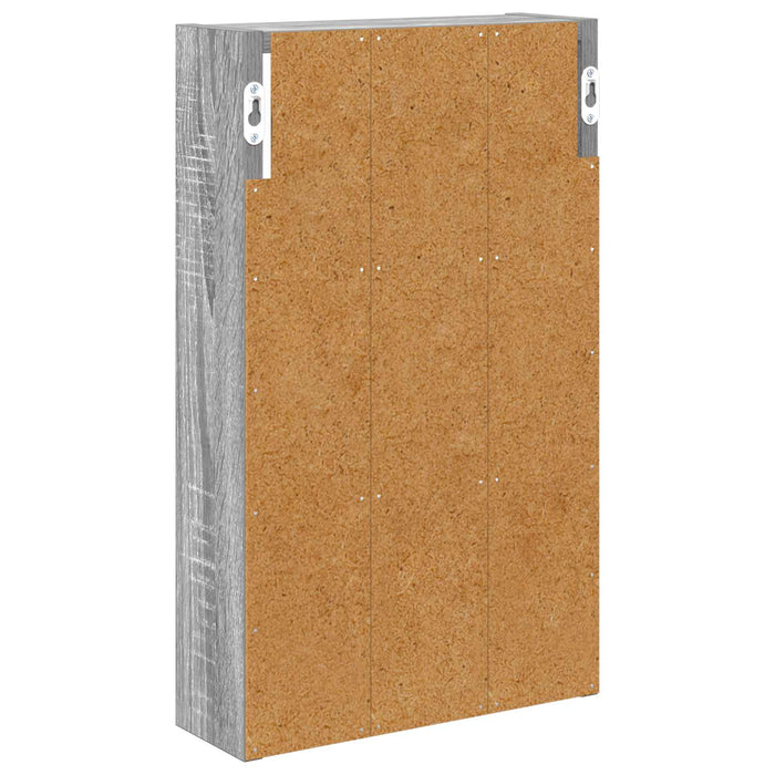 Dulap de perete pentru baie cu raft Sonoma gri 30 x 10 x 50 cm - WALTI WALTI