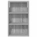 Dulap de perete pentru baie cu raft Sonoma gri 30 x 10 x 50 cm - WALTI WALTI