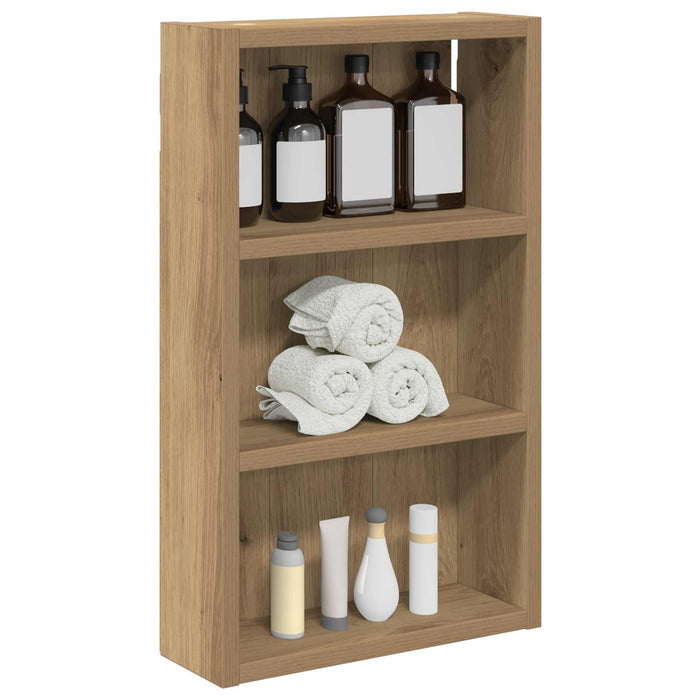 Dulap de perete pentru baie Stejar artizanal 30 x 10 x 50 cm - WALTI WALTI