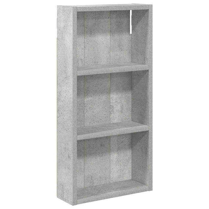 Dulap de perete pentru baie cu raft Gri Beton 30 x 10 x 60,5 cm - WALTI WALTI