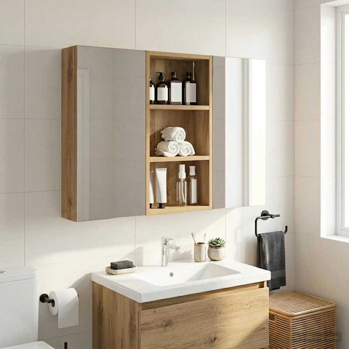 Dulap de perete pentru baie Stejar Artizanal 30 x 10 x 60,5 cm - WALTI WALTI
