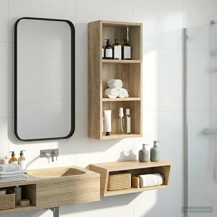 Dulap de perete pentru baie Stejar Sonoma 30 x 14 x 70 cm - WALTI WALTI
