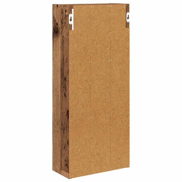 Dulap de perete pentru baie cu raft Lemn vechi 30 x 14 x 70 cm - WALTI WALTI